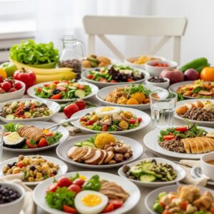 Colorful and healthy meal options showcasing customized diet plans for effective fat loss
