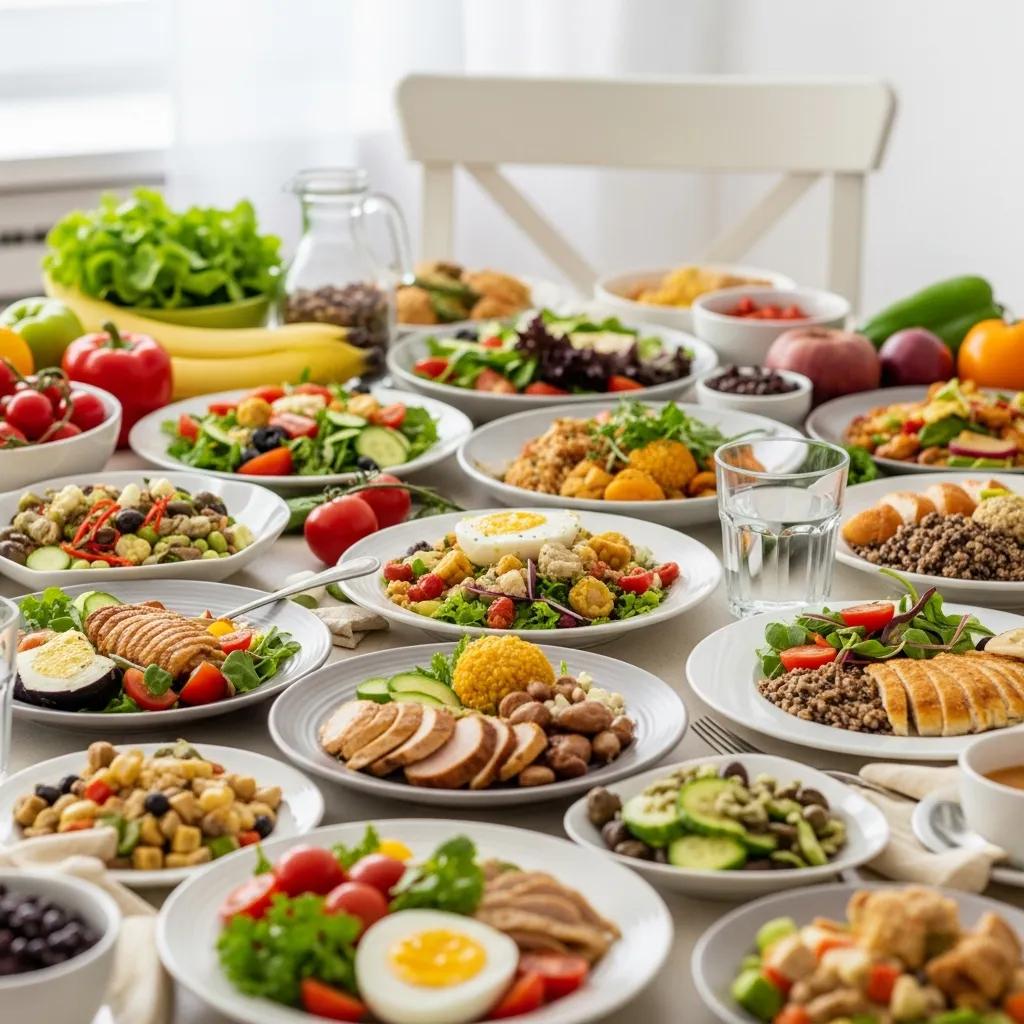 Colorful and healthy meal options showcasing customized diet plans for effective fat loss